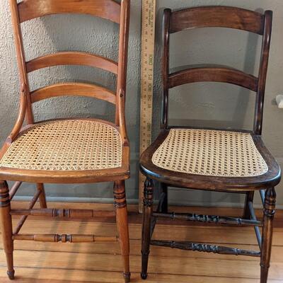 Exc Condition Wicker Seat Chairs