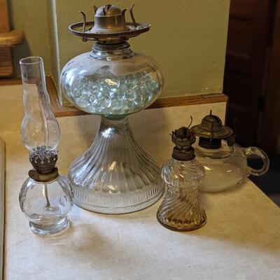 Collection of Glass Kerosene Lamps 2
