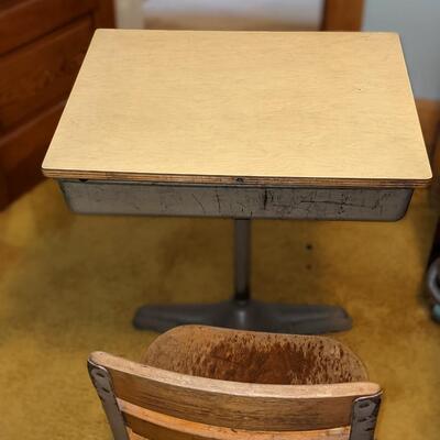Vintage School Desk and Chair 2