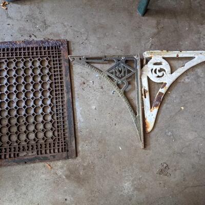 Iron Vent and Shelf Braces
