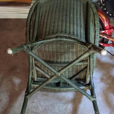 Green Wicker Chair