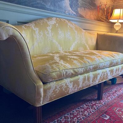 Beautiful Chippendale Camelback Sofa