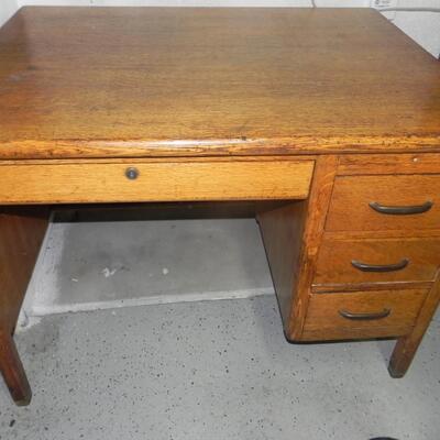 LOT 223  VINTAGE  WOODEN DESK
