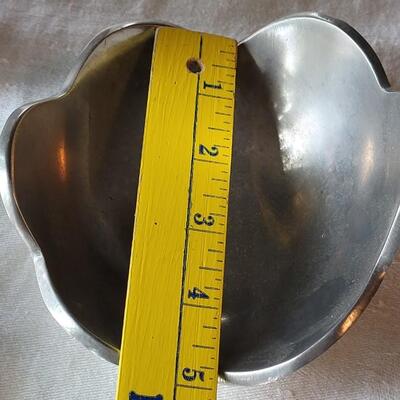 Lot 1: Aluminum Vase and 2 Bowls 