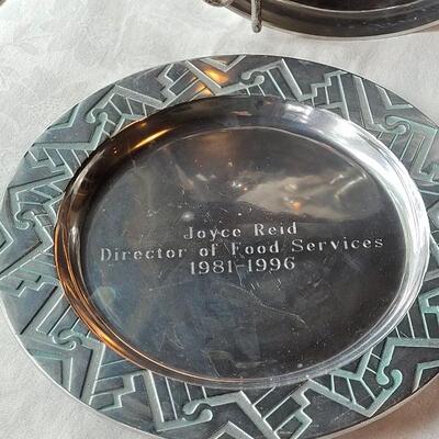 Lot 2: Aluminum & Pewter Plates & Bowls a