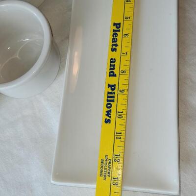 Lot 3: Mixed White Pottery (all unmarked)
