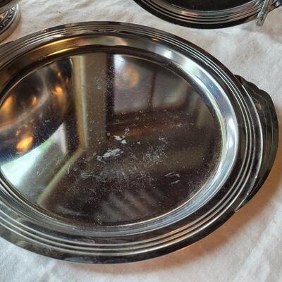 Lot 8: Aluminum Bowls & Plated Oneida Bowl