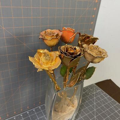 #7 Gold Dipped Roses 