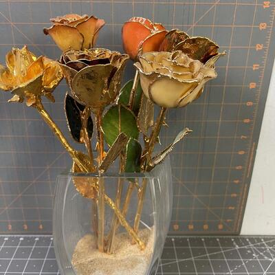 #7 Gold Dipped Roses 