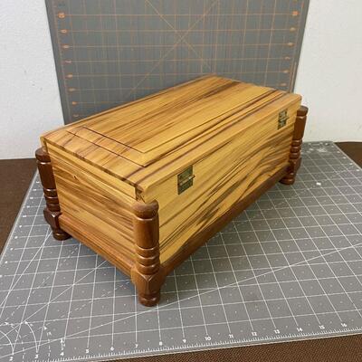 #48 Exotic Wood Jewelry Box 