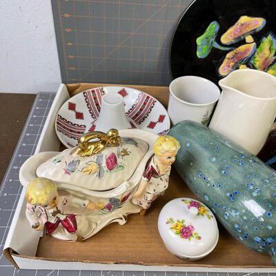 #57 Tray of Ceramic and China Goods