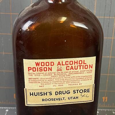 #60 Vintage Alcohol Bottle From Roosevelt UT 