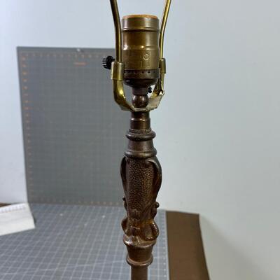 #66 Antique Cast Iron Floor Lamp