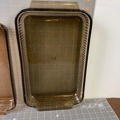 #80 (2) Anchor Hawking Baking Dishes New 