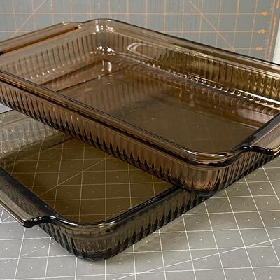 #80 (2) Anchor Hawking Baking Dishes New 