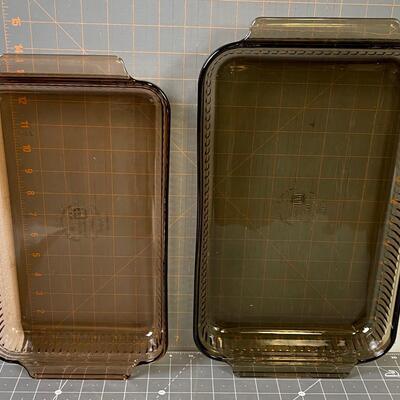 #80 (2) Anchor Hawking Baking Dishes New 