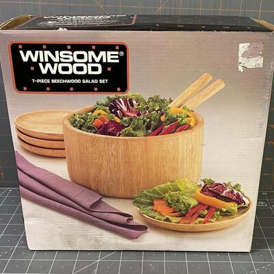 #92 Beachwood Salad Set New in opened box