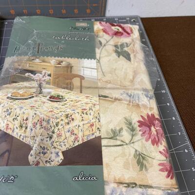 #93 2 New Floral Design Table Clothes 