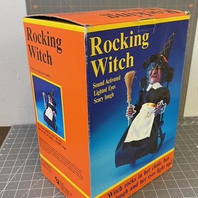 #96 Sound Activated Rocking Witch - Like New in the Box