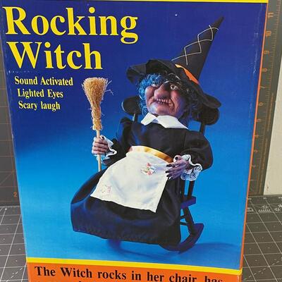 #96 Sound Activated Rocking Witch - Like New in the Box