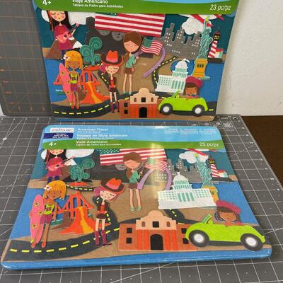 #98 (2) Felt Creatology Felt Travel Board 