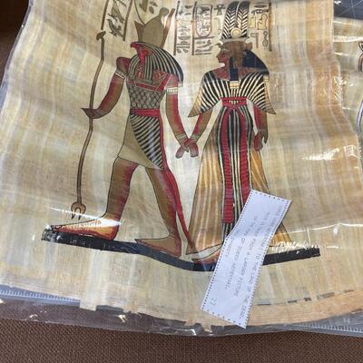 #125 Egyptian Papyrus Paintings 