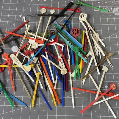 #131 Large Collection of Swizzle Sticks from Around the World