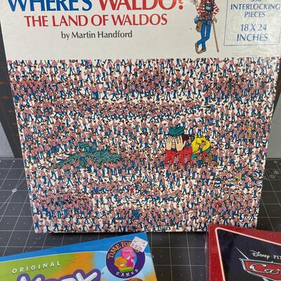 #176 Where is Waldo Puzzle and (2) Children Memory Games