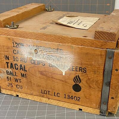 #186 Small Ammunition Crate - Fort Douglas Shipping Tag