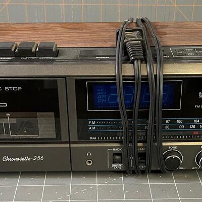 #190 Realistic Chronosetter 256 Cassette Clock Radio 