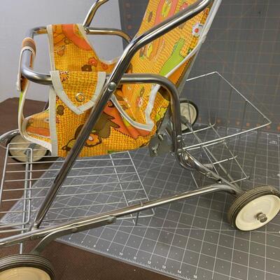 #198 Vintage TOY Baby Stroller 
