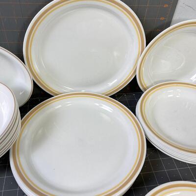 #218 Corelle Ware Partial Set 