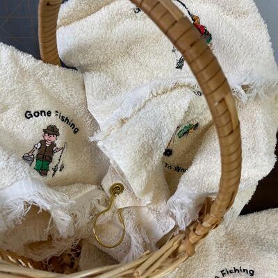 #223 Basket Full of Golf Towels (10 ish) 