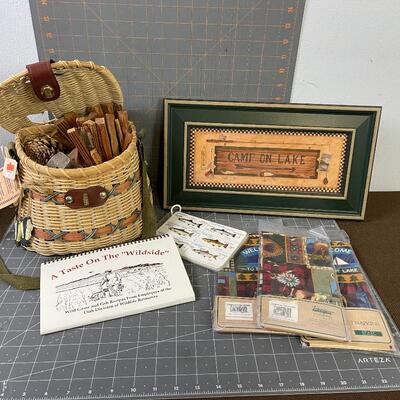 #225 Camp on the Lake DÃ©cor: Cook Book, Kindling etc.