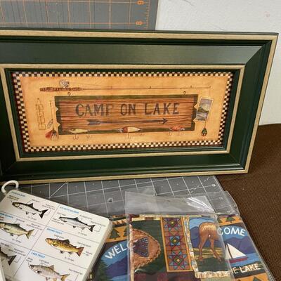 #225 Camp on the Lake DÃ©cor: Cook Book, Kindling etc.