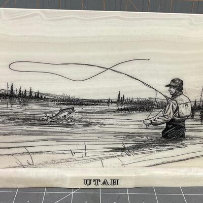 #234 Utah Fly Fishing Plaque 