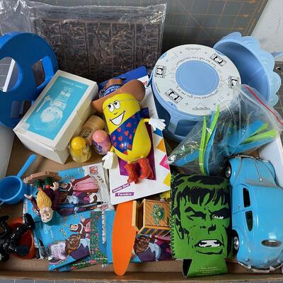 #236 TRAY OF toys - New and Old 