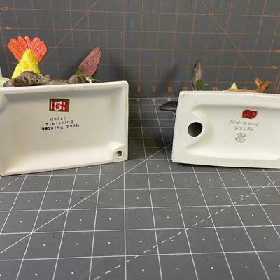 #245 Porcelain Hummingbirds (2) Beautiful 