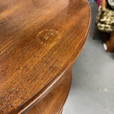 #288 Fruitwood Corner Shelf