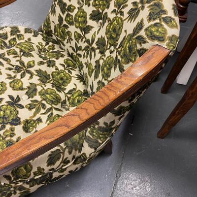 #291 Occasional / Slipper Chair Green Leaf 