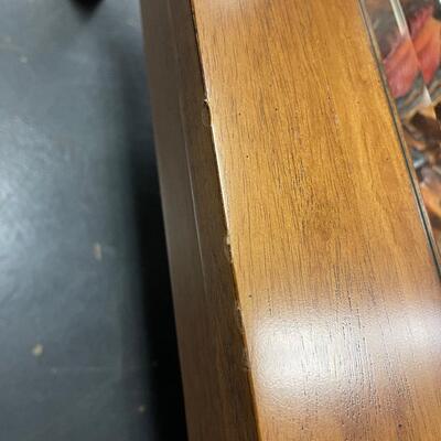 #293 Trout In the Stream Coffee Table, Carved Wood. UNIQUE 