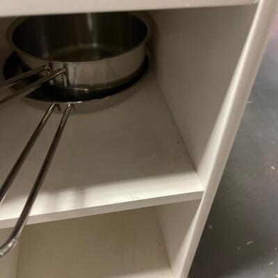 #296 Children's Pottery Barn Kitchenette: Fridge, sink Etc. 