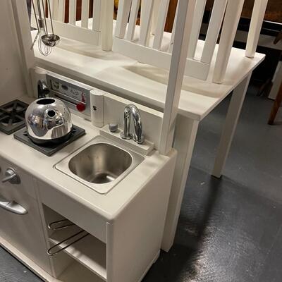 #296 Children's Pottery Barn Kitchenette: Fridge, sink Etc. 