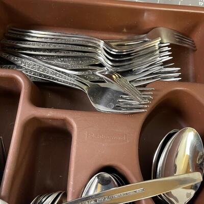 #301 Granada Rose Stainless Steel Service for 8 