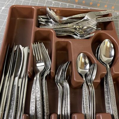 #301 Granada Rose Stainless Steel Service for 8 