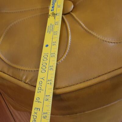 Lot 16: Mid Century Modern Yellow Foot Stool