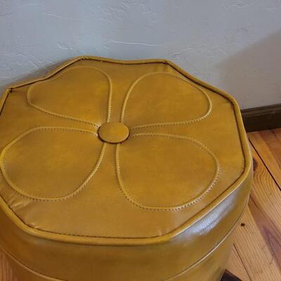 Lot 16: Mid Century Modern Yellow Foot Stool