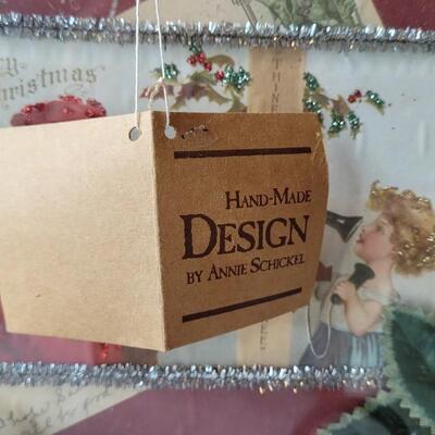 Lot 23: 1930's Dicken's Christmas Stories, Santa Pin Cushion, Wood Santa's, 1980's Mouse Ornaments And Framed...