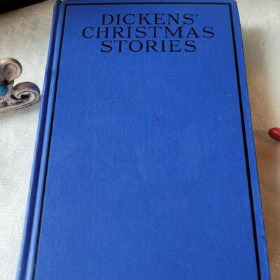 Lot 23: 1930's Dicken's Christmas Stories, Santa Pin Cushion, Wood Santa's, 1980's Mouse Ornaments And Framed...