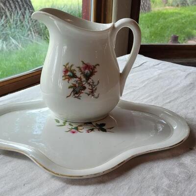 Lot 26: Haviland Limoges Pitcher and Platter 